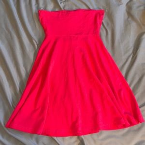 FIRM Express strapless pink skater dress size XS